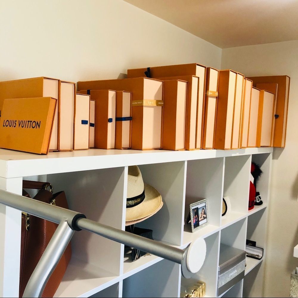 Louis Vuitton boxes and dust bag